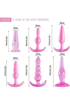 Àmâl Plug ensemble en acier inoxydable métal débutant Plug Set Trainer Kits-plug femmes et hommes bijoux de massage du dos jo