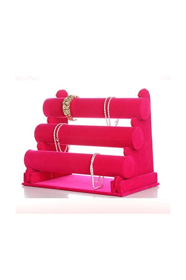 FIOERDTUIE Bijoux présentoir bague organisateur vitrine support boucles doreilles support grand espace décoration plateau ac