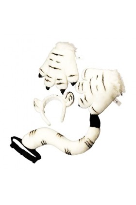 Amagogo Ensemble de Queue danimal Costume Déguisement Décor Fêtes sur Le thème des Animaux Cadeau Cosplay pour Halloween Mas