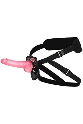 CWT Sexy Women & Man Stráp on Dǒngs Sous-vêtements de plaisir à tête avec prise de massage de taille parfaite Stráp doux sur 