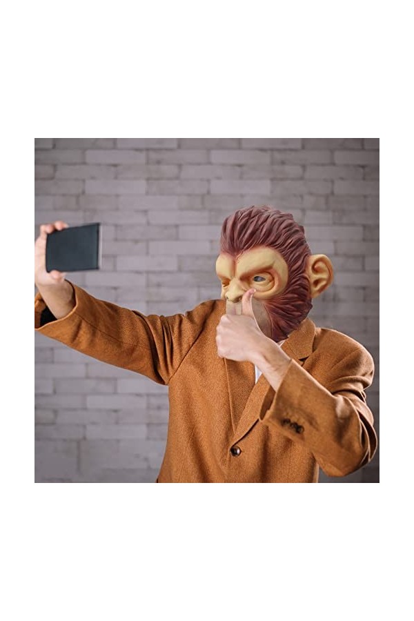 RxK314 Couvre-chef animal en latex pour singes