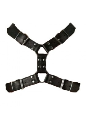 HSQSMWJ Harnais de Poitrine en Cuir pour Homme Harnais Réglable Boucle Bretelle dépaule Color:Black,Size:One Size 