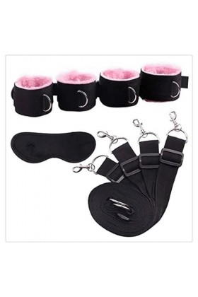 Ensemble daccessoires de vêtements de Bandeau pour les yeux de chauve-souris de nouveauté Ensemble HH02 sm set menottes sex 