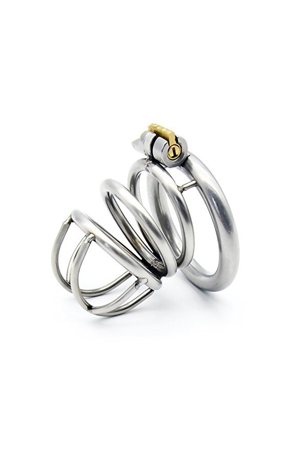 MYNML avec cathéter rétention métallique Dispositif de Verrouillage Cage Dispositif pour Exercice Hommes 45mm ❀674