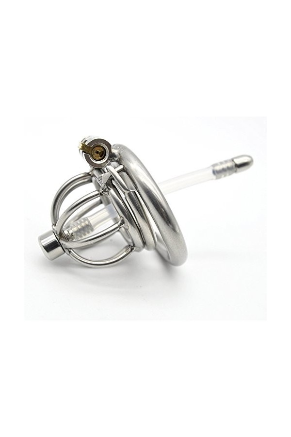 MYNML avec cathéter Dispositif de Fixation métallique Cage de Verrouillage pour Protection Sportive Homme 45mm ❀673