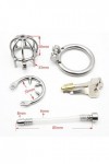 MYNML avec cathéter Dispositif de Fixation métallique Cage de Verrouillage pour Protection Sportive Homme 45mm ❀673