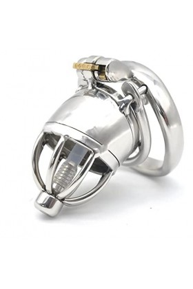 MYNML Cage de Verrouillage en métal pour Hommes avec Dispositif de cathéter Protection Sportive ❀662 45mm 