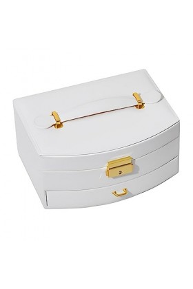 eexuujkl Bijoux Boîte De Rangement Conteneur Ménage Double Couche Colliers Anneaux Tiroir Organisateur Vitrine Conteneur De S