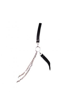 HSQSMWJ Harnais de Poitrine en Cuir Brillant pour Homme Boucle Bretelle dépaule Costume Clubwear Color:Black,Size:One Size 