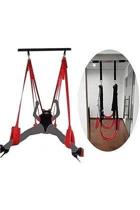 Balançoire de Sexe Kit de balançoire intérieure SM de Sexe de Couple Doux et Confortable 360 Spining Hanging Room Massage Too