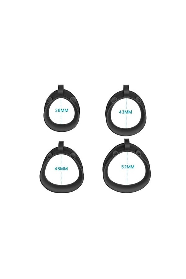 POSLAB Cage à coq en résine, cage de protection contre les chocs noire B-63