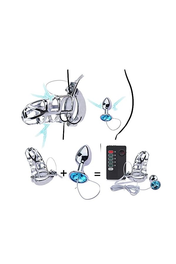 ZYGMIR Ensemble de fixateurs orthopédiques pour Hommes en Acier Inoxydable, Cage de Verrouillage élaborée diamètre intérieur