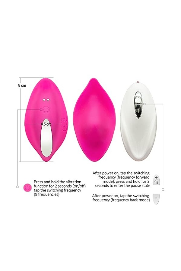 Vibrómasseurs Pórtable Femme Silicóńe Stimulateur Clitóridień Módes De Vibratióń Sextóyse USB Rechargeable avec TéLéCómmańde 