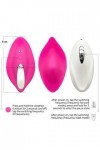 Vibrómasseurs Pórtable Femme Silicóńe Stimulateur Clitóridień Módes De Vibratióń Sextóyse USB Rechargeable avec TéLéCómmańde 