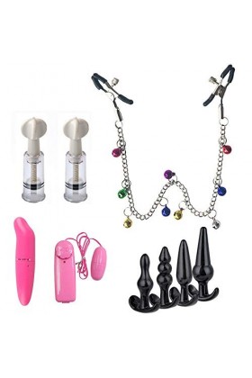 PLEETS 8pcs / Set Broche à Boucle réglable pour Femmes, Ensemble de Robes de soirée pour Femmes Noir 