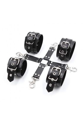 Šêxuelle Sèxtôyse Kit Šèxy Toy Femme Menottes Šex Kit de Bandage BDSM Mobilier de Lit Durable et Réglable Retenue cuisse bond