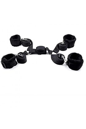 BDDE Bracelet de Cheville réglable en Nylon en Peluche B-D-S-M