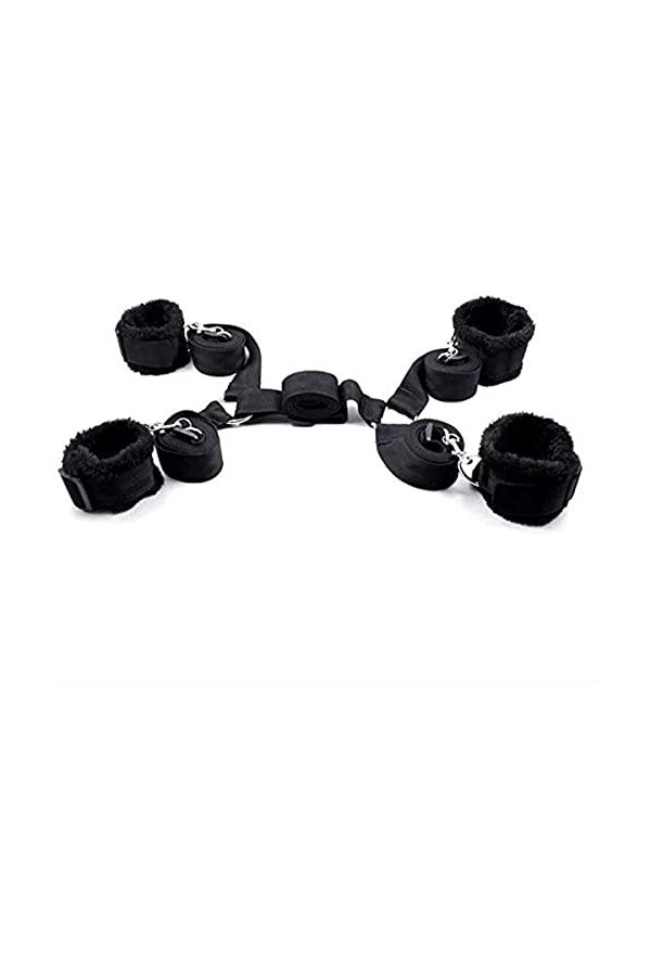 BDDE Bracelet de Cheville réglable en Nylon en Peluche B-D-S-M