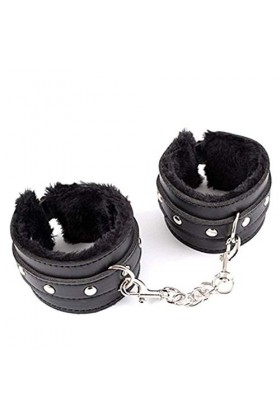 Bracelet en cuir peluche, bracelet de sport, tenue de couple noire classique, cadeau surprise aux poignets souples.