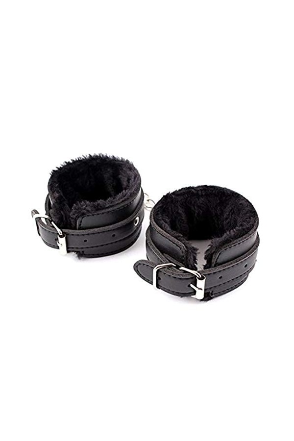 Bracelet en cuir peluche, bracelet de sport, tenue de couple noire classique, cadeau surprise aux poignets souples.