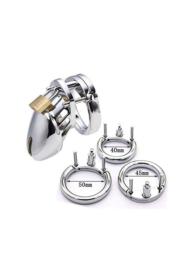 ZYGMIR Cage Courte Anneau de Verrouillage réglable en Acier Inoxydable pour empêcher la Fuite 40+45+50mm -836