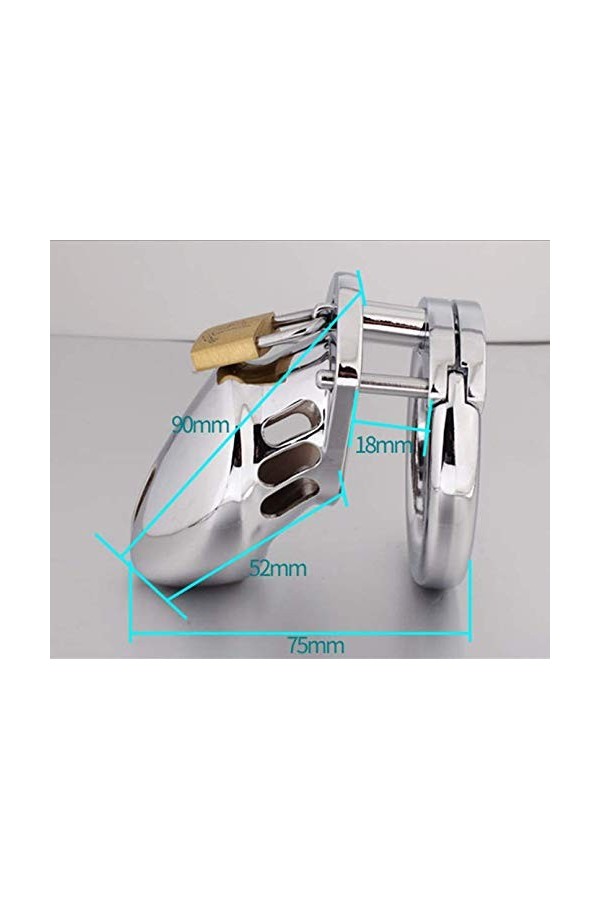 ZYGMIR Cage Courte Anneau de Verrouillage réglable en Acier Inoxydable pour empêcher la Fuite 40+45+50mm -836