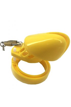 Cage en plastique jaune court équipement de soins de santé à la protection des sports masculins cage lock-179