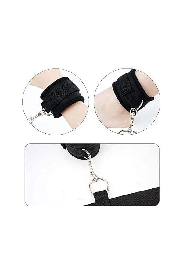 KUMEIER Sangles de lit et bâtons de plumes, bandeaux pour les yeux