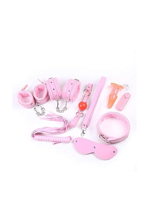 ZILZAL 7Pcs/Set Lit Toy Fémmé Sports de Mode Design Corps Vêtements Kit Fourrure Collier Yoga Retenue Séxy Menottes Šex Adult