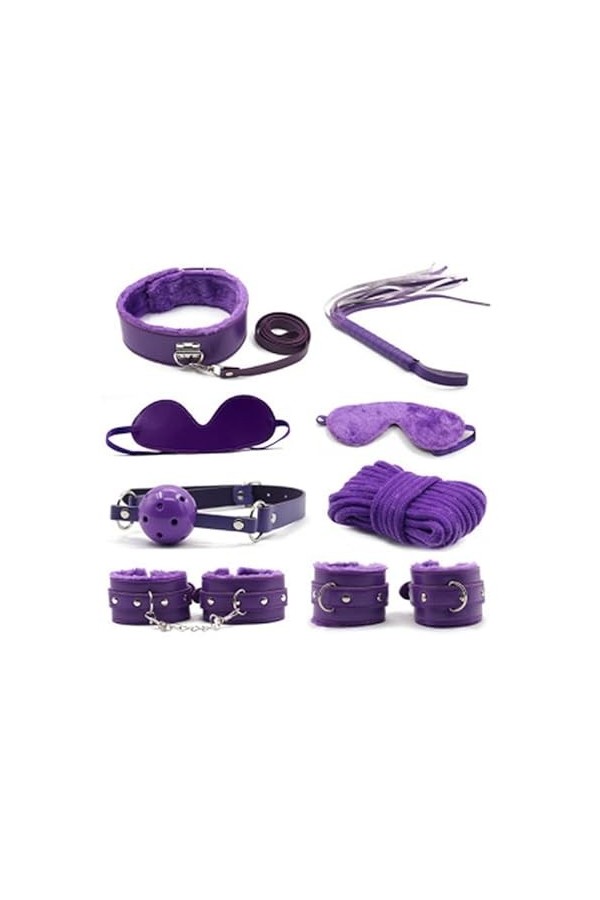 ADASTE Jouet Vêtements Collier Yoga Sports Fourrure Toy 7 Pices-Set Menottes Šex Adulte Corps Mode Séxy Fémmé Bdsm Retenue Ki