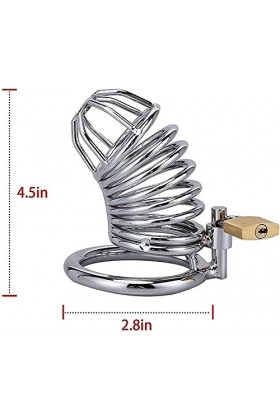 JYDQM Đîldờ Anneau Outil Heureux Oiseau Cages Metal Confortable Contrôler Homme Cage de Verrouillage Sport Device Lock Toy