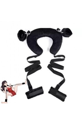 CZZSiug Coussin de Bondage pour Jambes Fendues, Conditionnement de lit pour Femmes, Jambes Fendues avec Accessoires, Jouets p