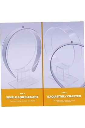 FRCOLOR 8 Pcs Bandeau Bandeau Présentoir Cheveux Cerceau Titulaire Cheveux Cerceau Organisateur Clair Cheveux Cravates Bracel