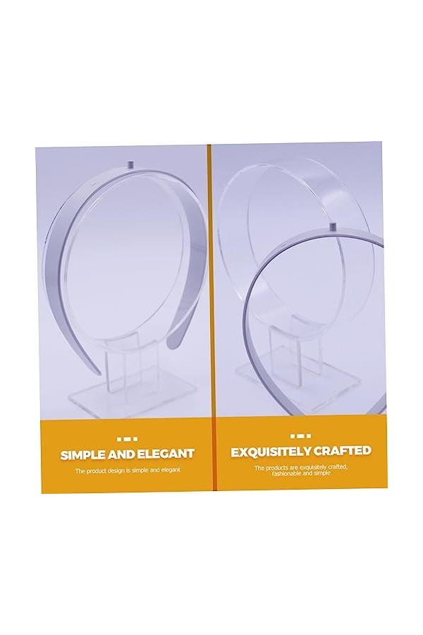 FRCOLOR 8 Pcs Bandeau Bandeau Présentoir Cheveux Cerceau Titulaire Cheveux Cerceau Organisateur Clair Cheveux Cravates Bracel