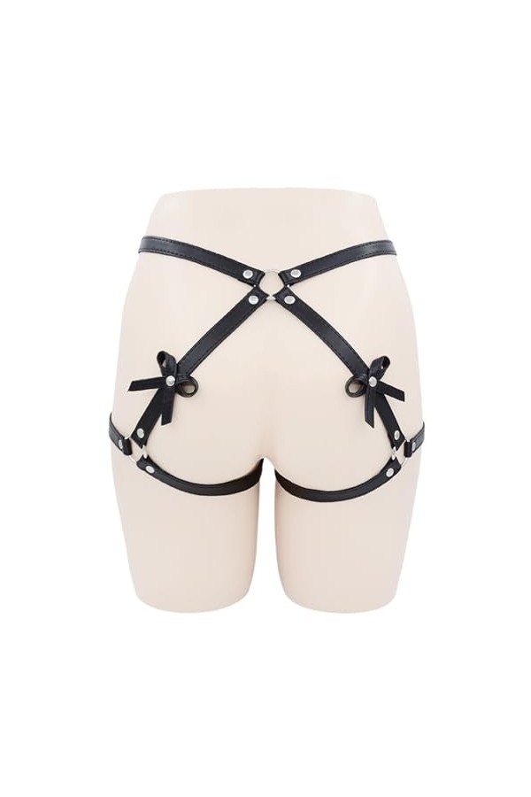 Sexy sexe cuir latex collage sexy lingerie SM flirt cuir sexy lingerie vêtements exotiques femmes lingerie pour une soirée ro