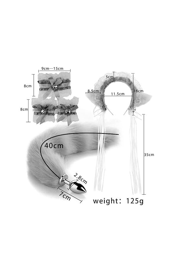 Miavoeg Kit de Queue Confortable, Portable, Une variété de collocations.