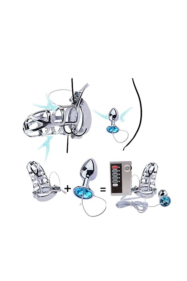 ZYGMIR Set de Fixation orthopédique pour Homme en Acier Inoxydable, orthèse de Fixation de Fitness alésage de lanneau : 45m
