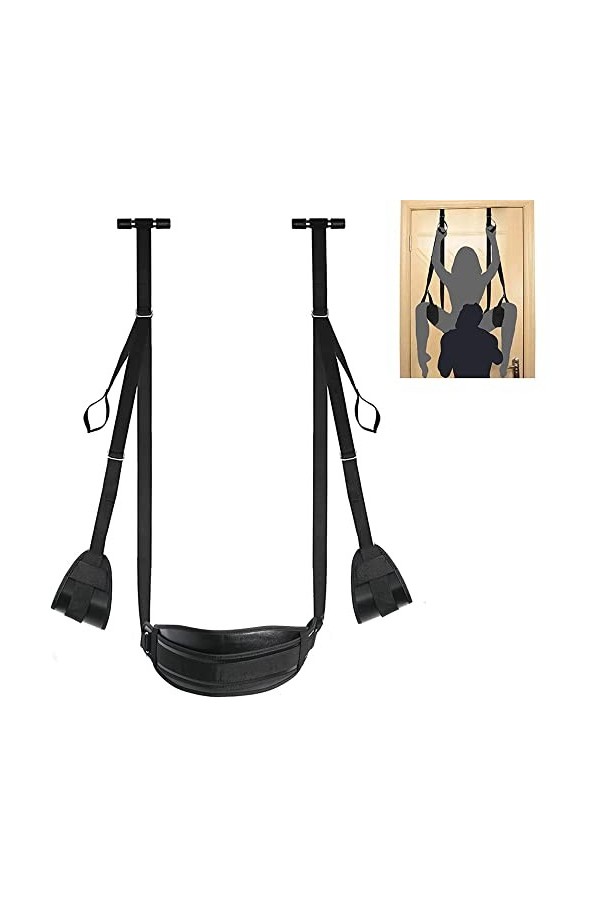 Balançoire en Cuir Souple avec Bretelles Souples pour siège Homme et Femme rêštráint