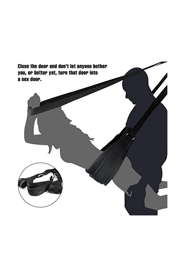 Balançoire en Cuir Souple avec Bretelles Souples pour siège Homme et Femme rêštráint