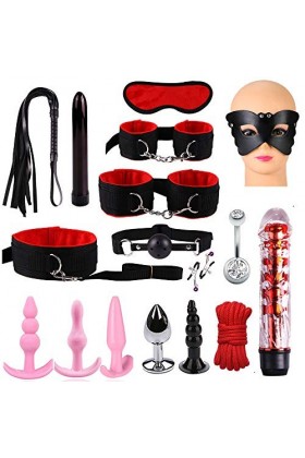 ZYGMIR Ensemble de 17 pièces Mascarade Ensemble de Cadeaux de Noël décoration Cosplay Ensemble de Sangles de liaison-432