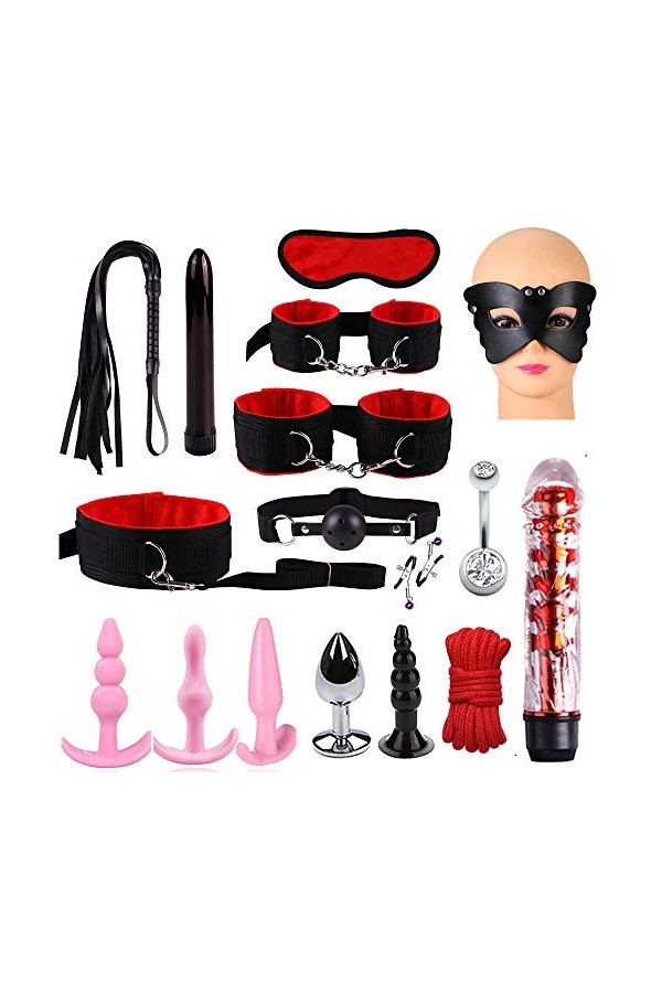 ZYGMIR Ensemble de 17 pièces Mascarade Ensemble de Cadeaux de Noël décoration Cosplay Ensemble de Sangles de liaison-432