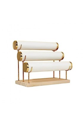 Allayu Bracelet collier présentoir bijoux support de stockage Bracelets support organisateur de table pour maison vitrine, Bl