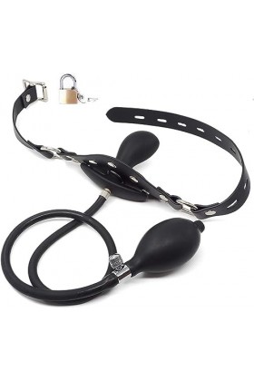 Gonflable Mouth Gag Silicone Silicone Mouth Ball Buckle Belt Mouth Gag Plug Bondage Adjustable SM Mouth Oral Restraints Coupl