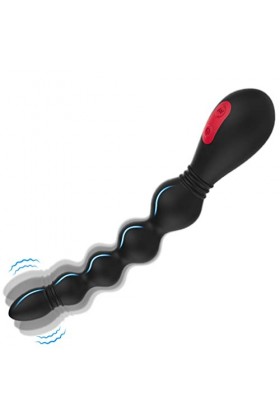 Plúg Ànâlé Ði?atation Plùg ???l Beads Silicone Massage Plùgs Massager pour débutants Body MAssAge Black de débutants Kits d