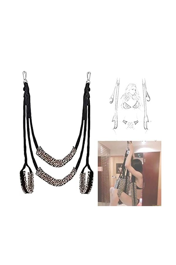 Balançoire de suspension épaissie, accessoires de sangles de harnais de yoga