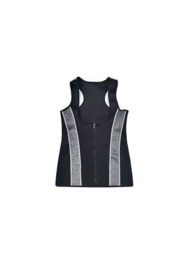 Corset de sport en latex avec fermeture éclair pour femme, a, M