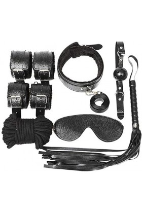 ADASTE Séx Y Vêtements Programme Corps Design Fémmé Jouet Menottes Šex Adulte de B-D-S-M Yoga Toy Kit Fourrure Sports Bdsm 7P