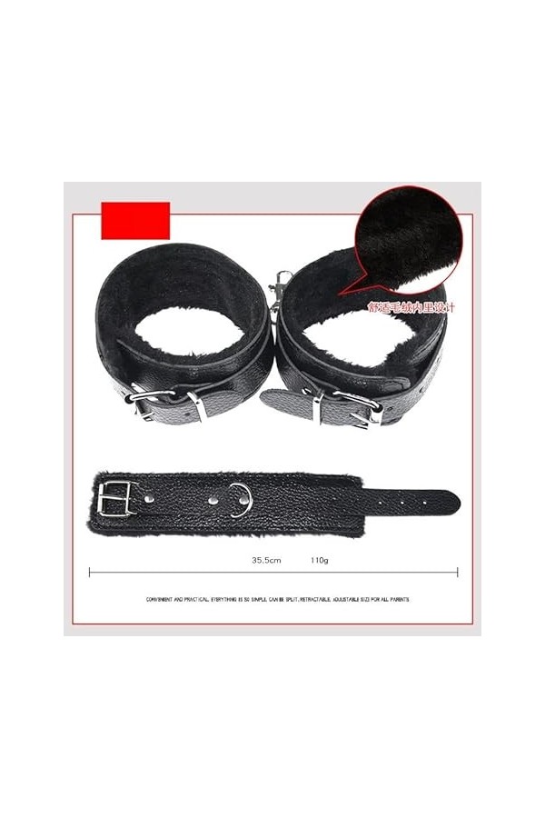 ADASTE Séx Y Vêtements Programme Corps Design Fémmé Jouet Menottes Šex Adulte de B-D-S-M Yoga Toy Kit Fourrure Sports Bdsm 7P