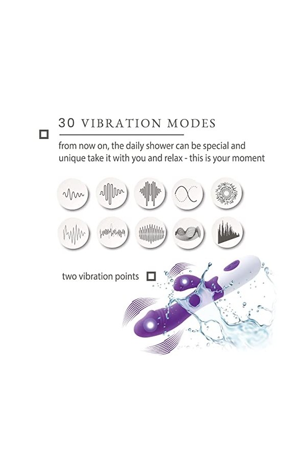 9 Vibrations Avec Lumière Led Sextoyse Plaisir Femme à Point G et Haute Fréquence 2 en 1 - Stimulateur de Clitoridien Recharg