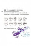 9 Vibrations Avec Lumière Led Sextoyse Plaisir Femme à Point G et Haute Fréquence 2 en 1 - Stimulateur de Clitoridien Recharg